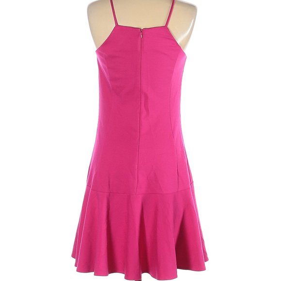 Amanda Uprichard Hot Pink Fit & Flare Dress - Picture 8 of 9
